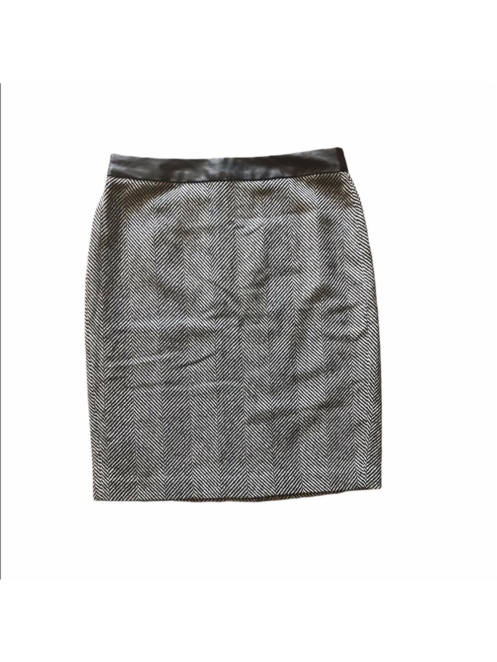 Banana Republic Pencil Skirt Wool Herringbone Size 0